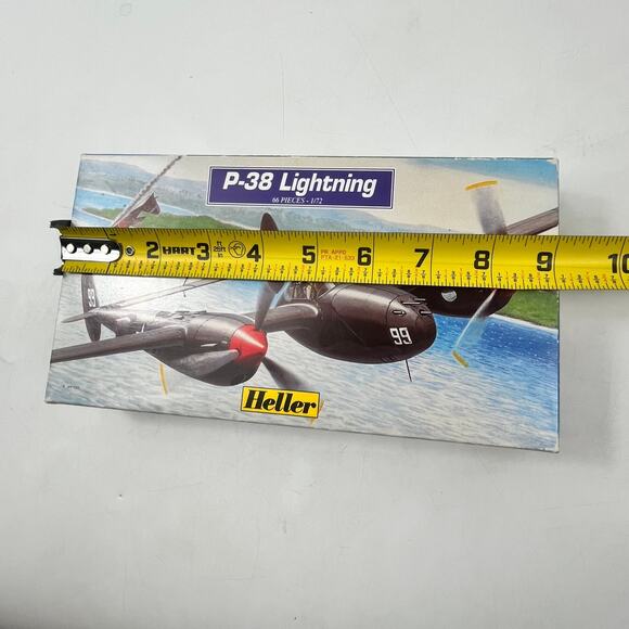 Heller P-38 Lightning 1/72 Scale Model Kit 66 Pieces No. 80273 Vintage Aircraft - Picture 6 of 7